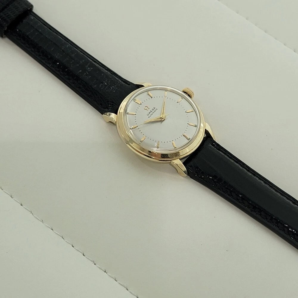 Omega Collection GX6525 34mm 14k Solid Gold Mens Automatic 1950s Vintage RA579 - 7