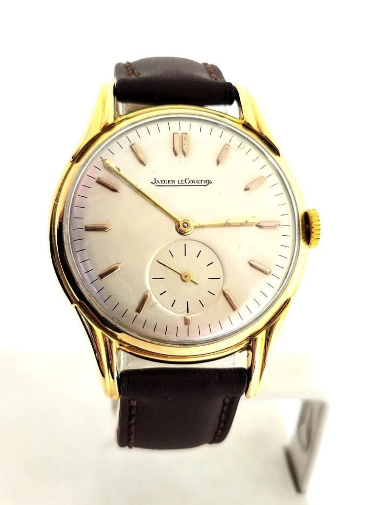 Vintage 18k Goldplated JAEGER-LeCOULTRE Winding Watch c.1950s Cal P469/C* EXLNT: Vintage 18k Goldplated JAEGER-LeCOULTRE Winding Watch c.1950s Cal P469/C* EXLNT Reserve: $1,425.00 Shipping:Domestic: Flat-rate of $37.00 to anywhere within the contiguous