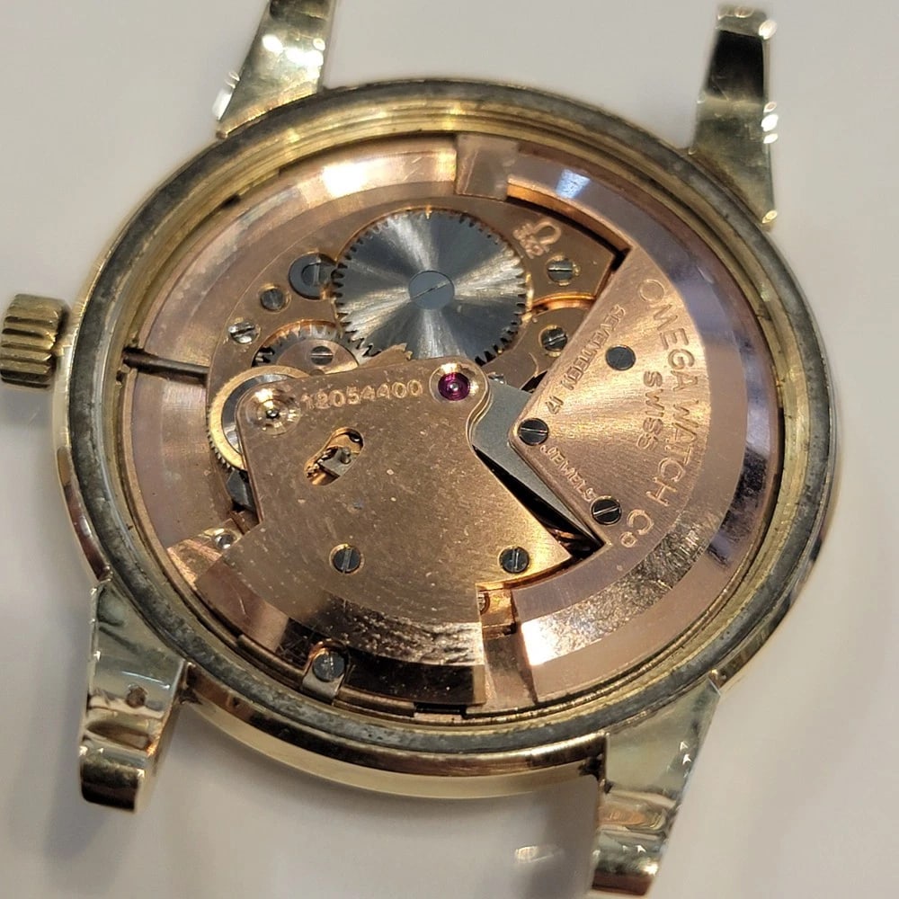 Omega 14k Solid Gold 36mm Jumbo Bumper Automatic Mens Vintage 1950s RA695 - 11