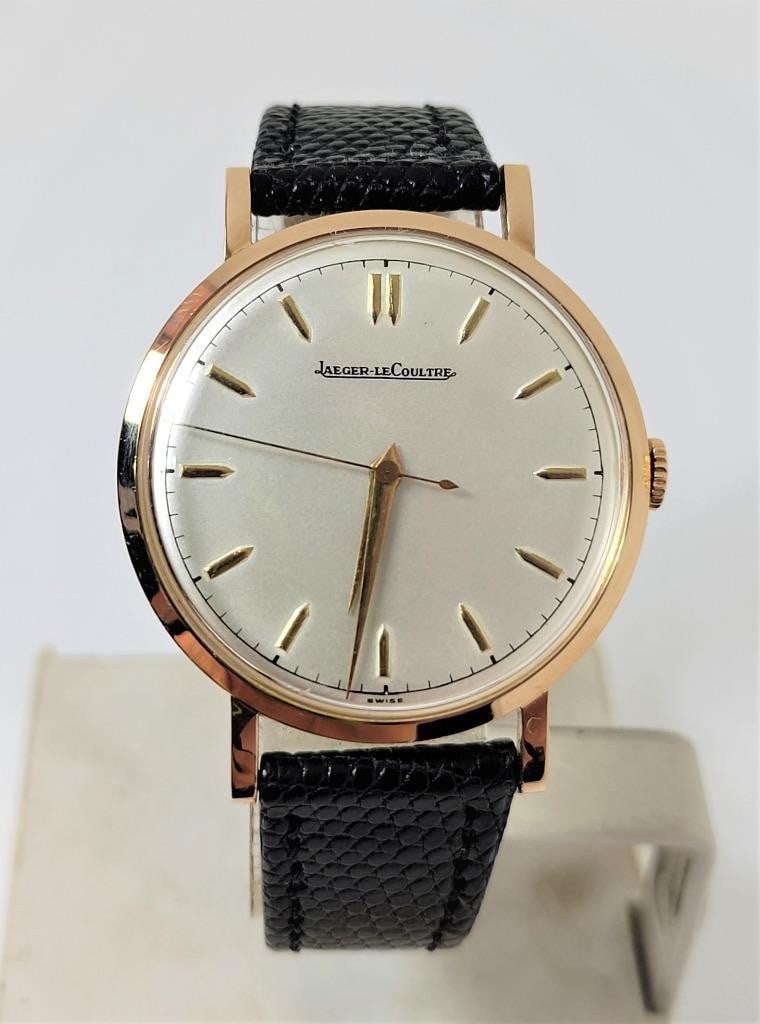 Vintage 18k Rose Gold JAEGER-LeCOULTRE Winding Watch c.1950s Cal P449 /4G EXLNT: Vintage 18k Rose Gold JAEGER-LeCOULTRE Winding Watch c.1950s Cal P449 /4G* EXLNT* SERVICED ​ Great present for yourself or someone you love as well as for vintage collectors or enthusiasts! * So