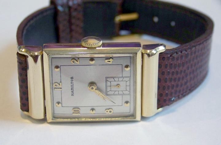 Vintage 14k Gold HAMILTON Winding Watch 1950 Cal 982* EXLNT* SERVICED - 5