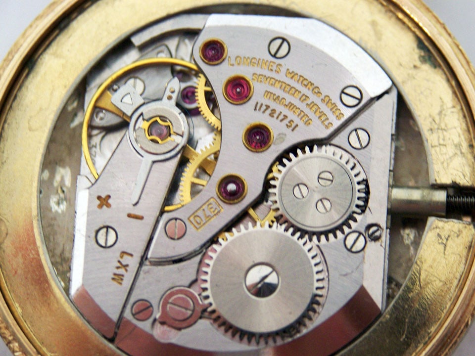 Vintage 14k LONGINES Mens Winding Watch Cal 370 1960s* EXLNT* SERVICED - 10