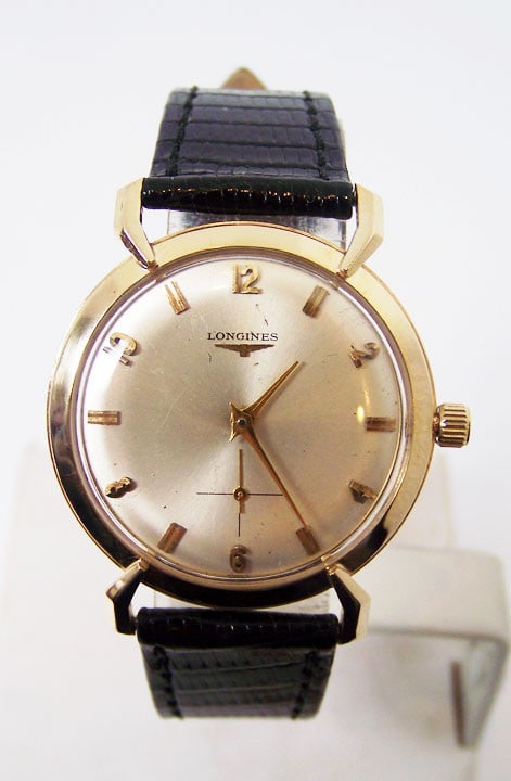Vintage 14k LONGINES Mens Winding Watch Cal 370 1960s* EXLNT* SERVICED - 11