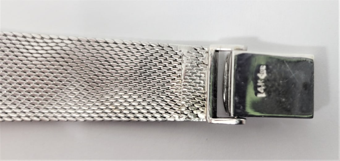 Vintage 14k White Gold BAUME & MERCIER Ladies Winding Watch with Diamond Bezel - 11