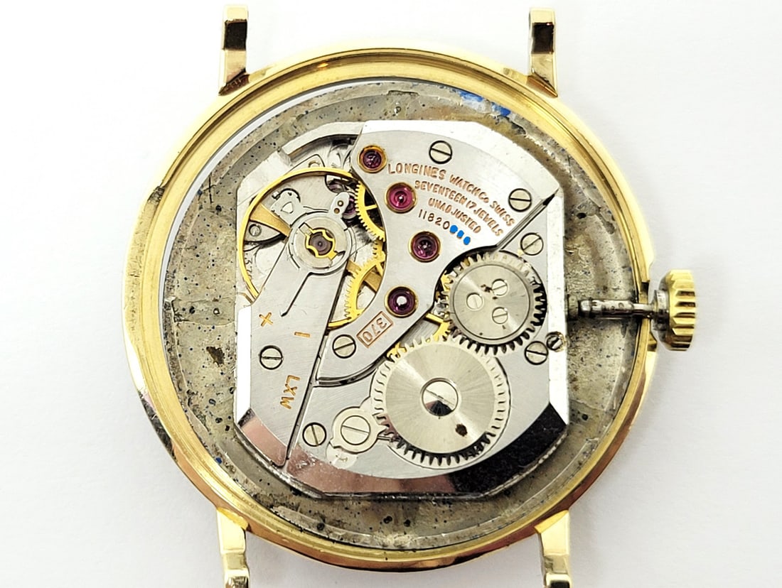 Vintage Solid 14k Yellow LONGINES Winding Watch Ref 2532-1 1960s Cal 370 EXLNT - 11