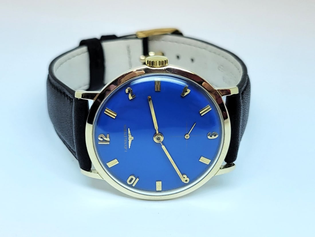 Vintage Solid 14k Yellow LONGINES Winding Watch Ref 2532-1 1960s Cal 370 EXLNT - 2