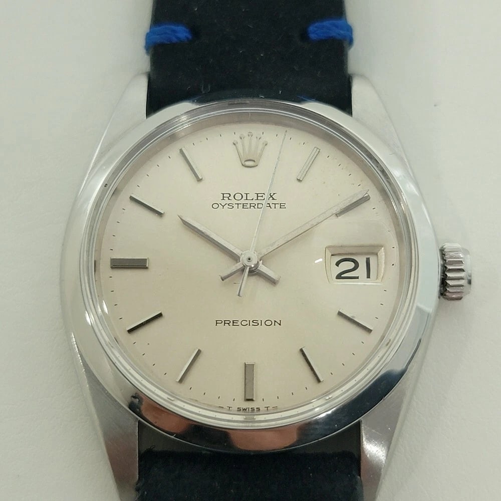 Rolex Oysterdate Precision Ref 6694 34mm Mens Manual Wind 1960s Vintage RA562B: Title:Rolex Oysterdate Precision Ref 6694 34mm Mens Manual Wind 1960s Vintage RA562BDescription:Timeless classic, Men's Rolex Oysterdate Precision 6694 hand-wind dress watch, c.1968, in excellent