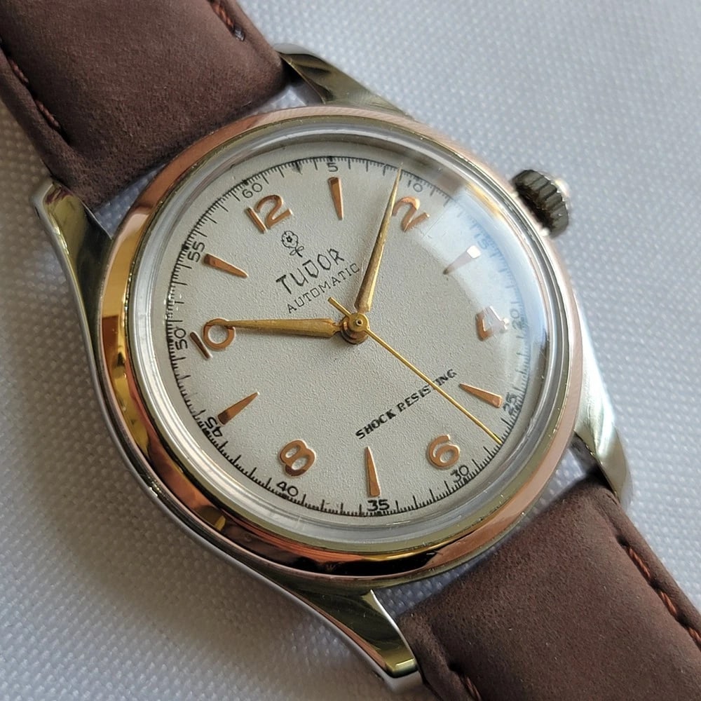 Tudor Ref 951 Rose Gold Bezel 34mm 1950s Mens Vintage Bumper Automatic RA645 - 3