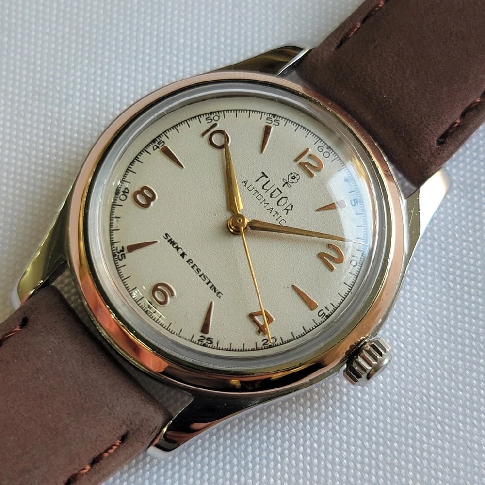 Tudor Ref 951 Rose Gold Bezel 34mm 1950s Mens Vintage Bumper Automatic RA645 - 4