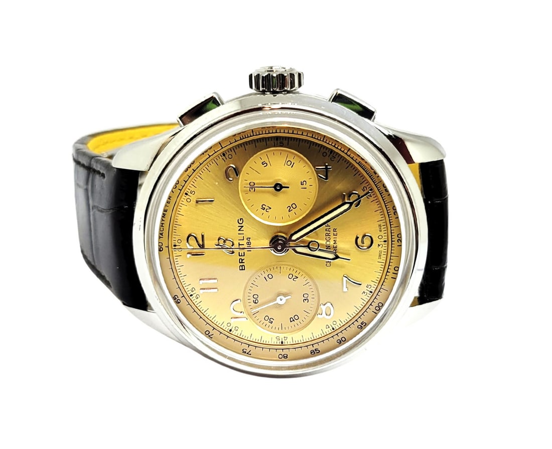 Mens BREITLING PREMIERE B09 Chronograph Winding Watch Ref AB0930* MINT - 2