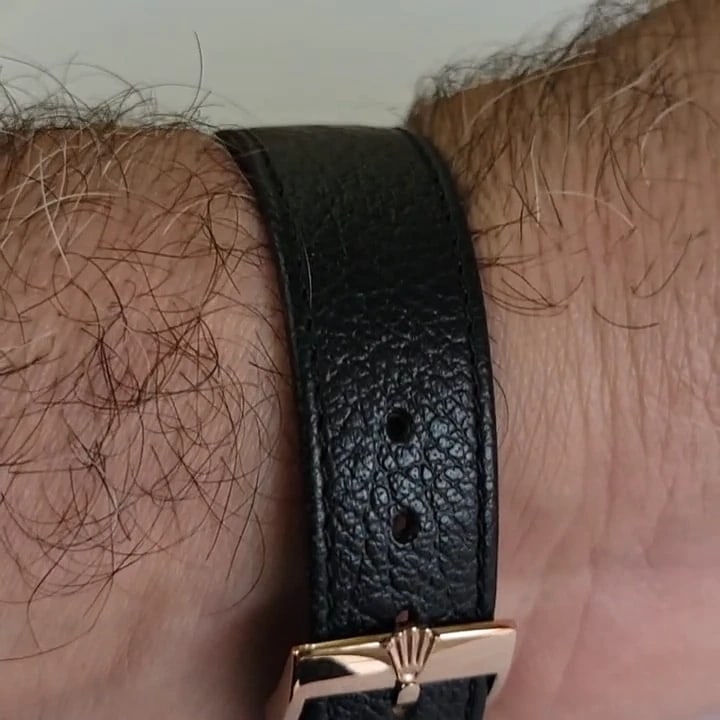 Rolex perpetual 4134 18k Rose Gold Rare Mens Jumbo 37mm Automatic 1940s RA691 - 2