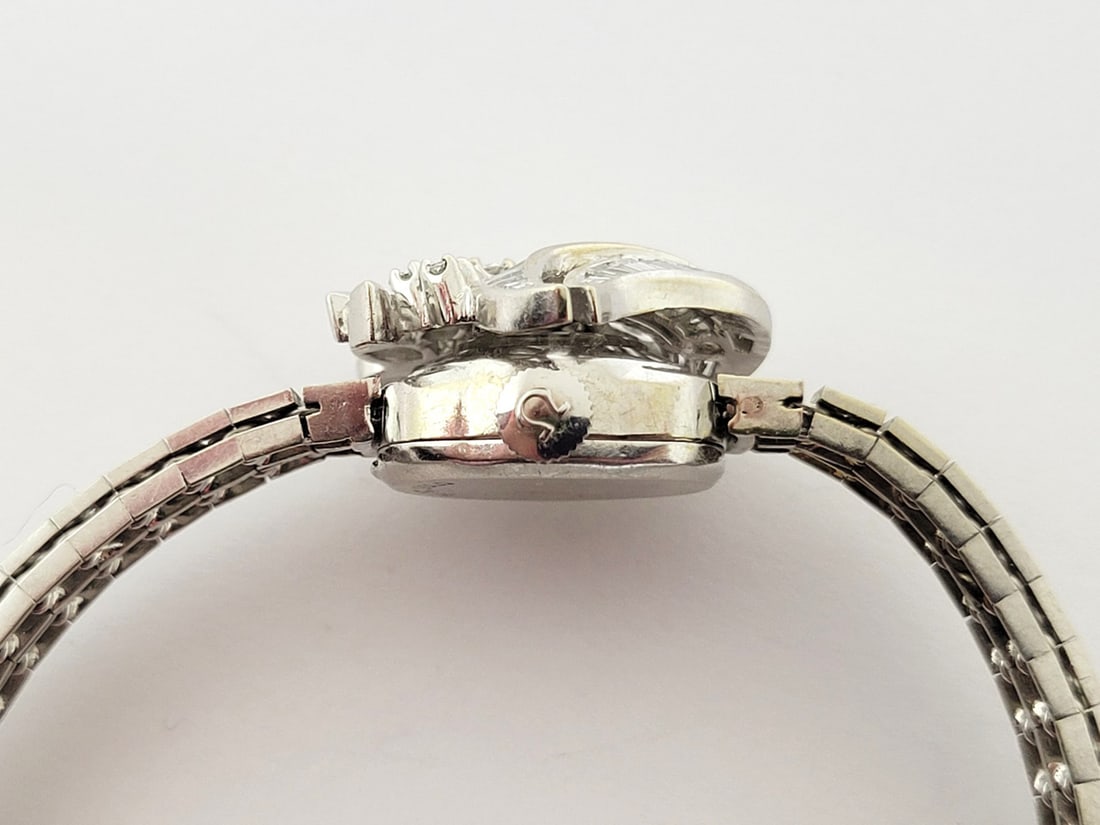 Vintage 14k White OMEGA Winding Ladies Watch With 3.6 ct Natural Diamonds* EXLNT - 5