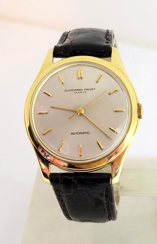 Vintage 18k Gold AUDEMARS PIGUET Mens Automatic Watch c.1960 Cal K2071 RARE - 2