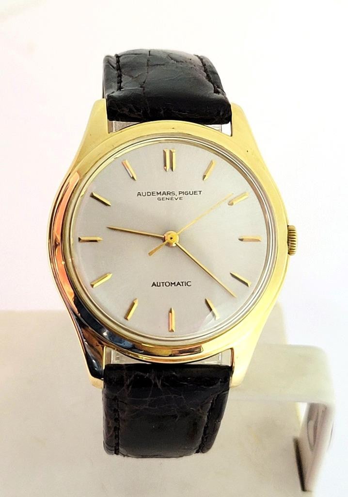 Vintage 18k Gold AUDEMARS PIGUET Mens Automatic Watch c.1960 Cal K2071 RARE - 3