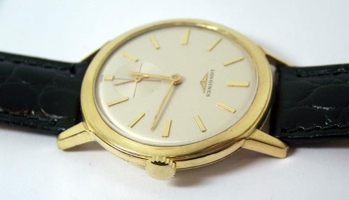 Vintage 18k LONGINES Mens Winding Watch c.1950s Cal 27M* Good Cond* Ref 6879 - 13