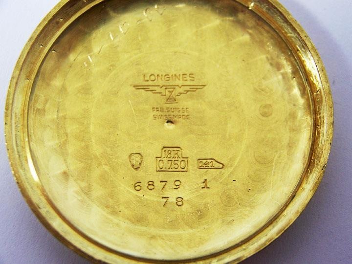 Vintage 18k LONGINES Mens Winding Watch c.1950s Cal 27M* Good Cond* Ref 6879 - 14