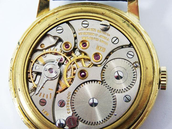 Vintage 18k LONGINES Mens Winding Watch c.1950s Cal 27M* Good Cond* Ref 6879 - 15