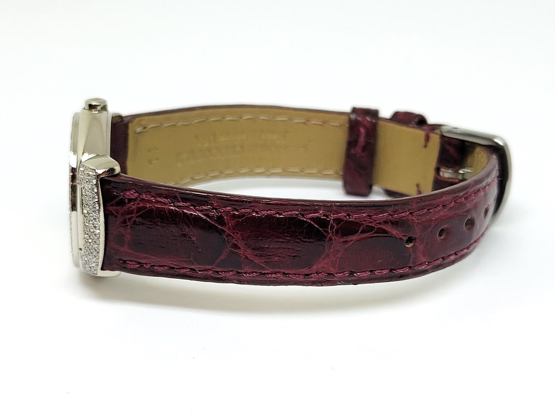 Ladies Solid 18k White ROLEX CELLINI Watch with Factory Diamonds Ref. 6673 EXLNT - 4