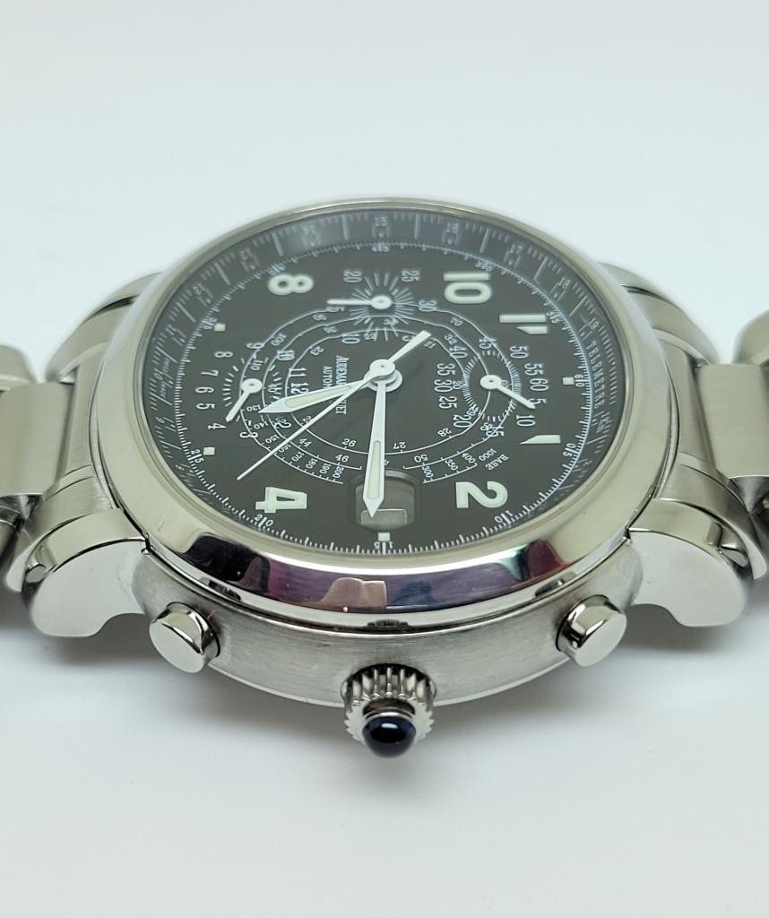 S/Steel AUDEMARS PIGUET MILLENARY 41mm CHRONOGRAPH WATCH 25897ST* EXLNT - 9