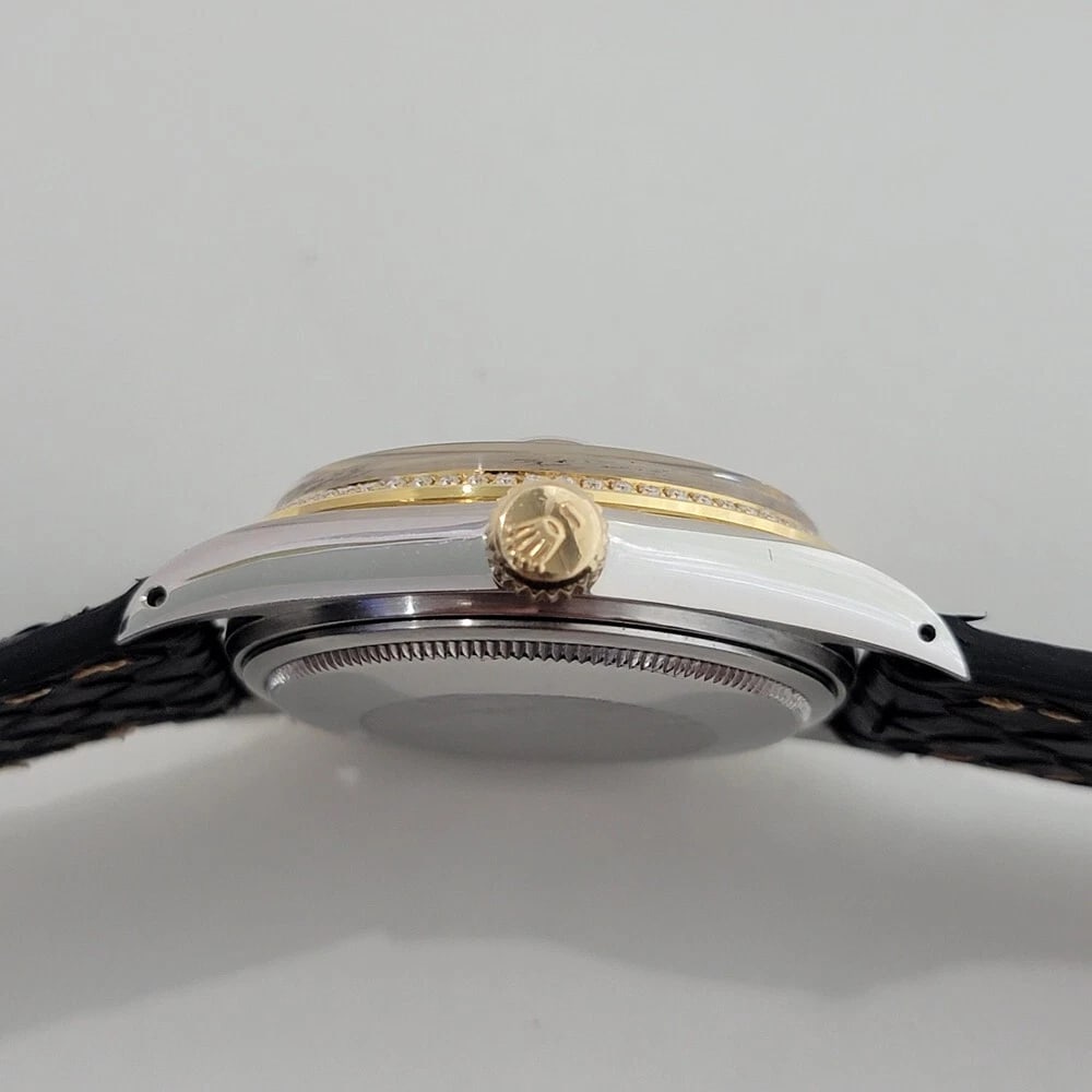 Rolex Oyster 16013 Datejust 36mm 18k SS Mens 1980s Diamond Dial Automatic RA549 - 9