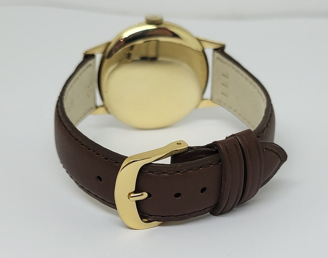 Vintage Unisex 14k Gold EBEL Winding Watch 1950s Cal 112N Ref 16002 EXLNT RARE - 4