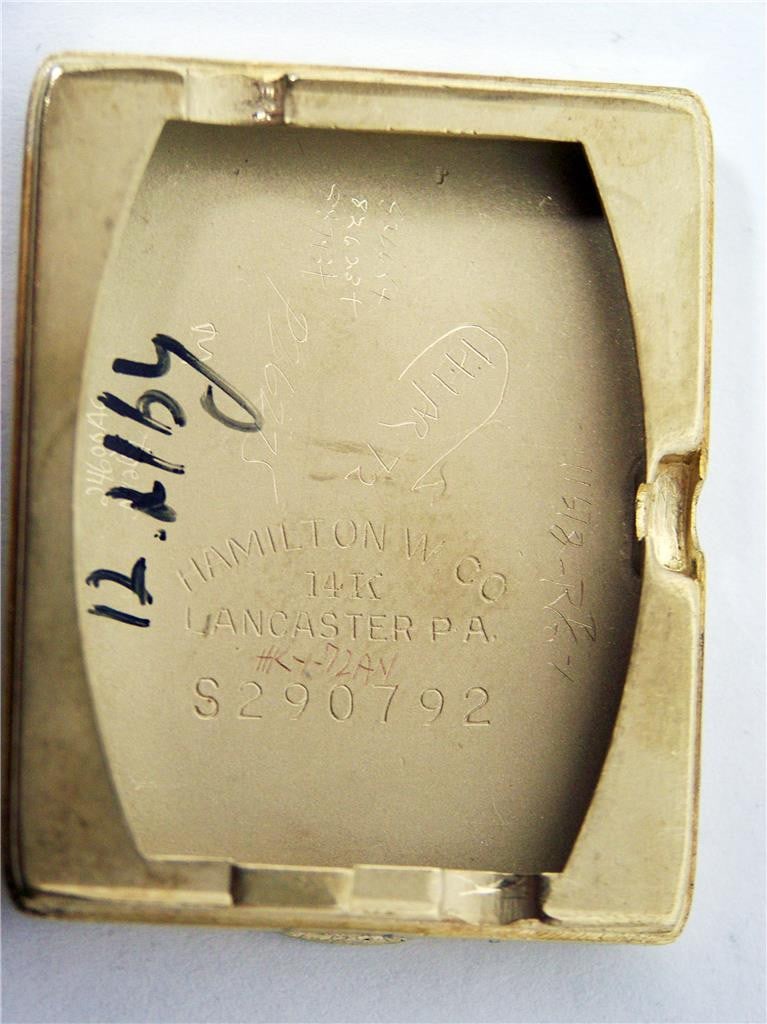 Vintage 14k Gold HAMILTON Winding Watch 1950's Cal 982* EXLNT Condition SERVICED - 12