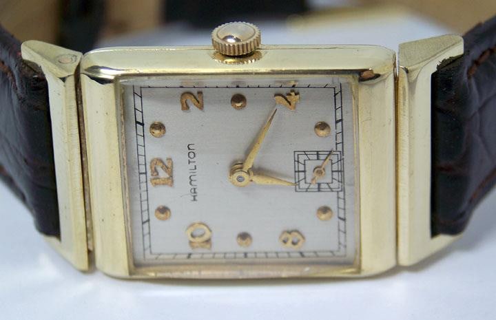 Vintage 14k Gold HAMILTON Winding Watch 1950's Cal 982* EXLNT Condition SERVICED - 3