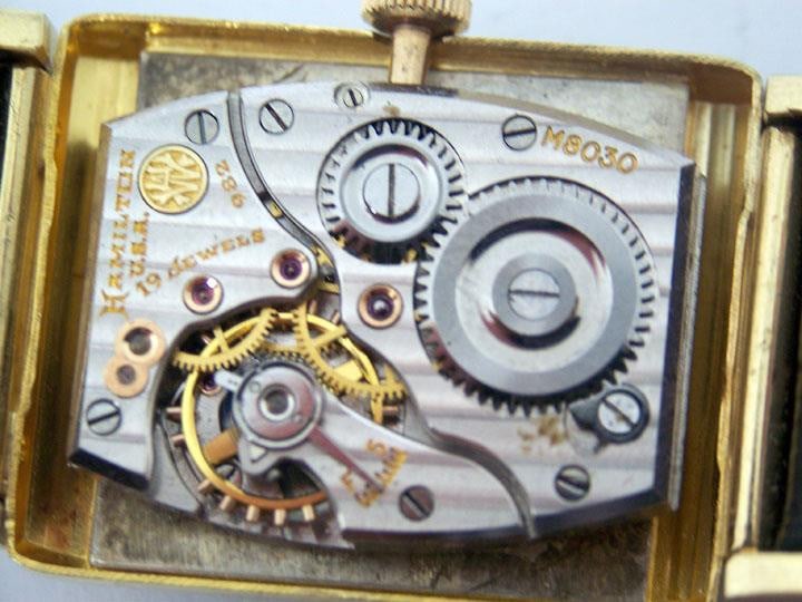 Vintage 14k Gold HAMILTON Winding Watch 1950's Cal 982* EXLNT Condition SERVICED - 9