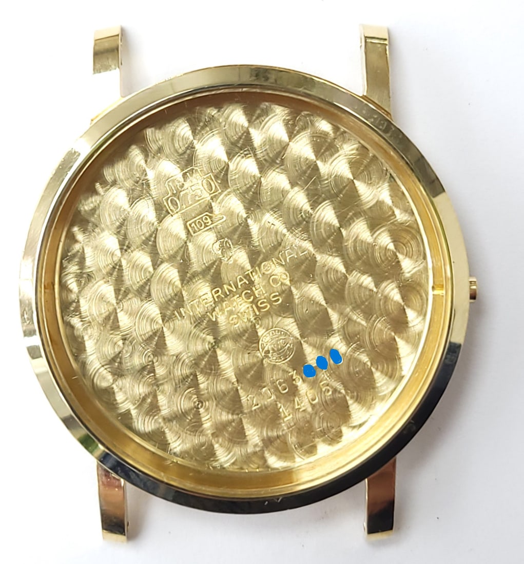 Vintage 18k IWC SHAFFHAUSEN Winding Watch 1960s Cal C402 R1405 EXLNT* SERVICED! - 10