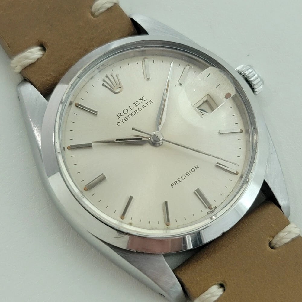 Rolex Oysterdate Precision Ref 6694 34mm Mens 1960s Manual Wind Vintage RA564B - 3
