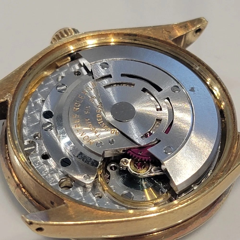 Rolex Zephyr Ref 1029 18k Solid Gold 1970s Mens Automatic w Diamond Bezel RA698 - 14