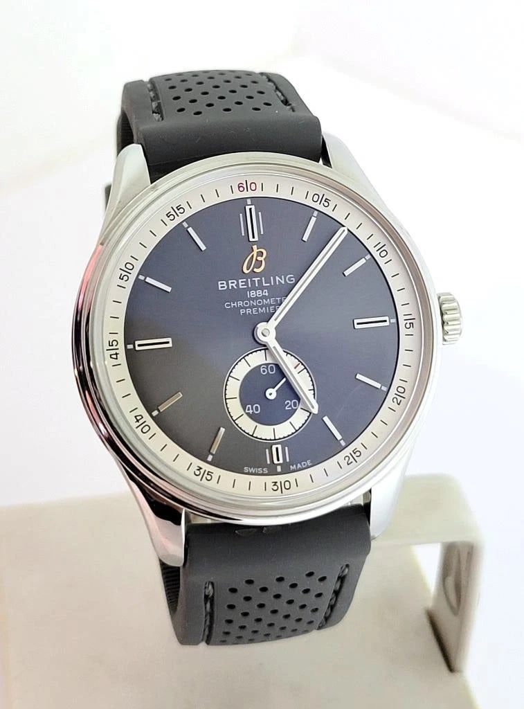 Mens BREITLING PREMIER Chronometer Automatic Watch Anthracite DIAL Ref. A37340 - 2