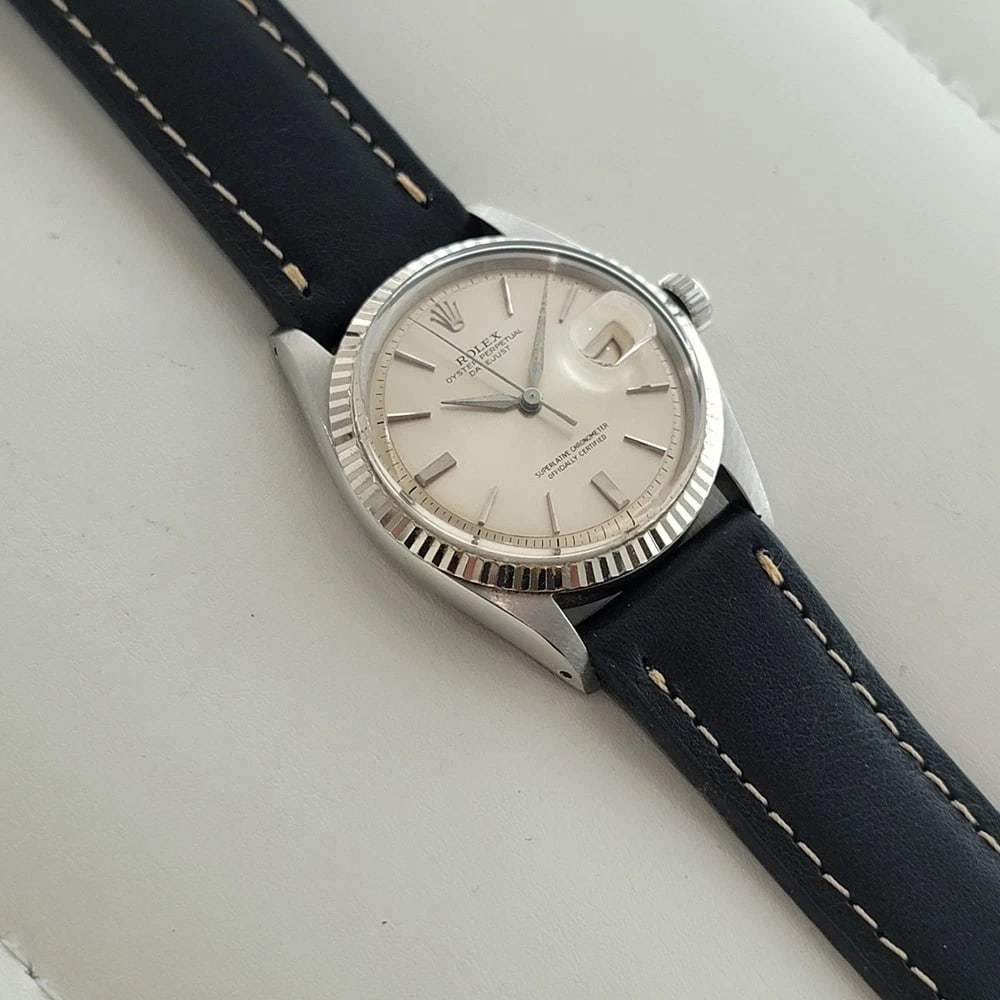 Rolex Oyster Datejust 1601 36mm 18k Gold SS 1960s Mens Vintage Automatic RA619B - 7