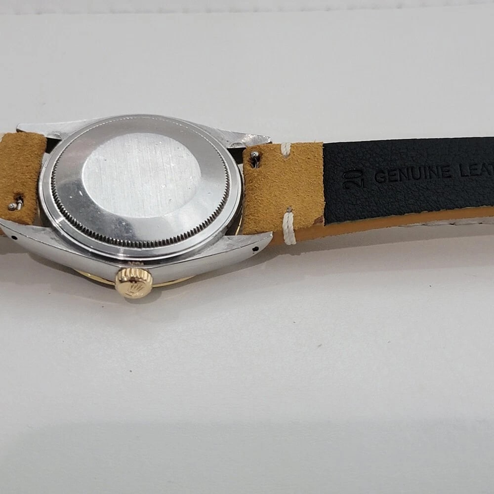 Rolex Oyster 16013 Datejust 36mm 18k SS Mens 1980s Diamond Set Automatic RA548B - 10