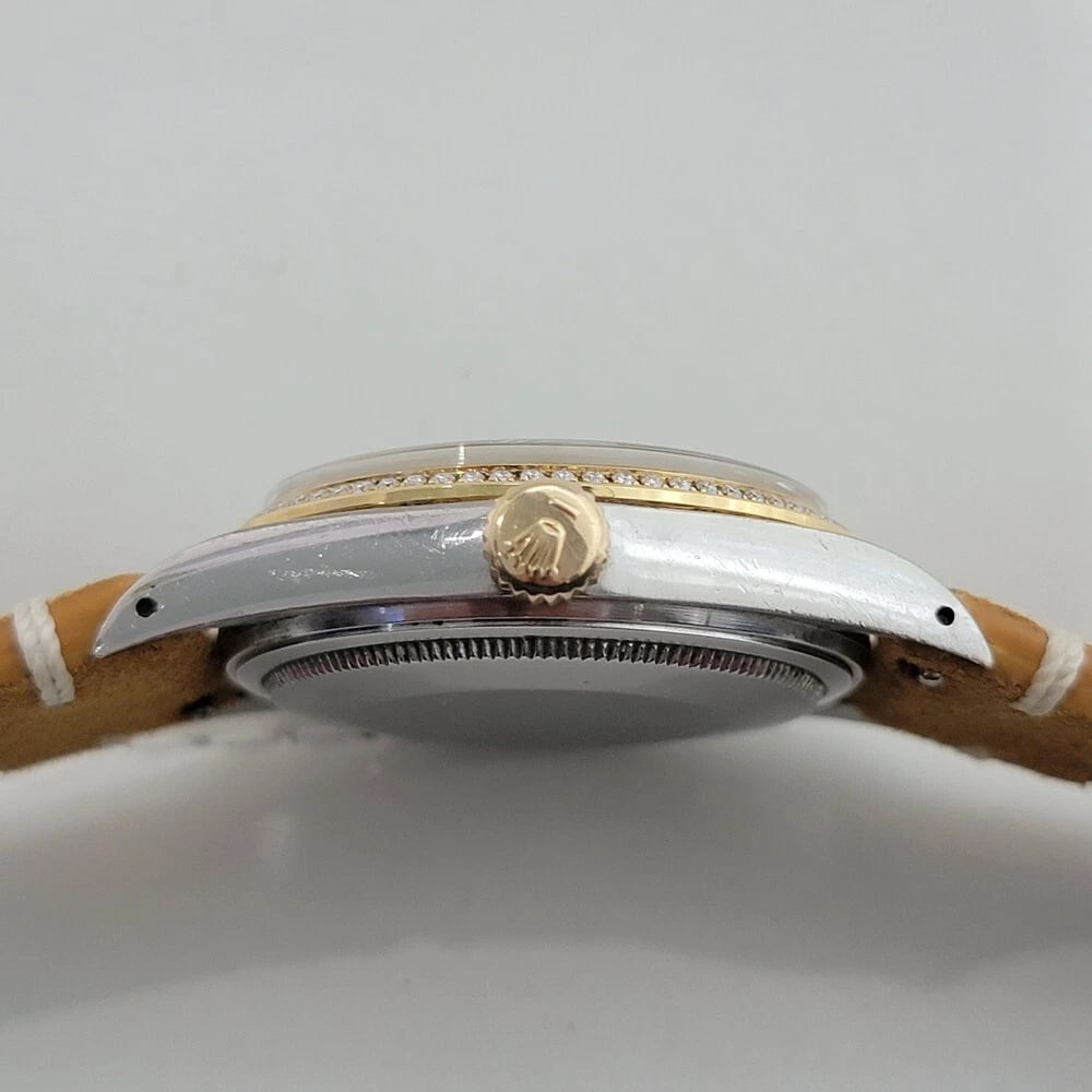 Rolex Oyster 16013 Datejust 36mm 18k SS Mens 1980s Diamond Set Automatic RA548B - 9