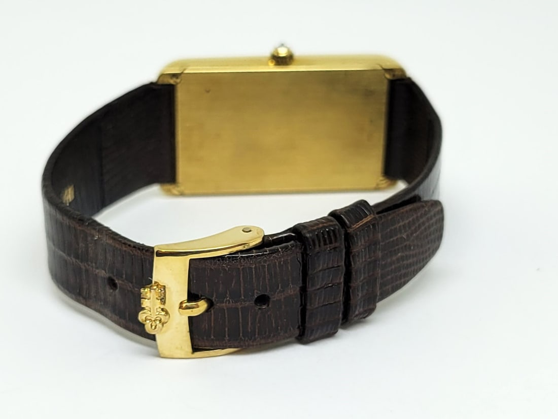 18k CORUM Mens Winding Watch 55400 with 24K INGOT BAR 15 GR Diamond Crown* EXLNT - 5