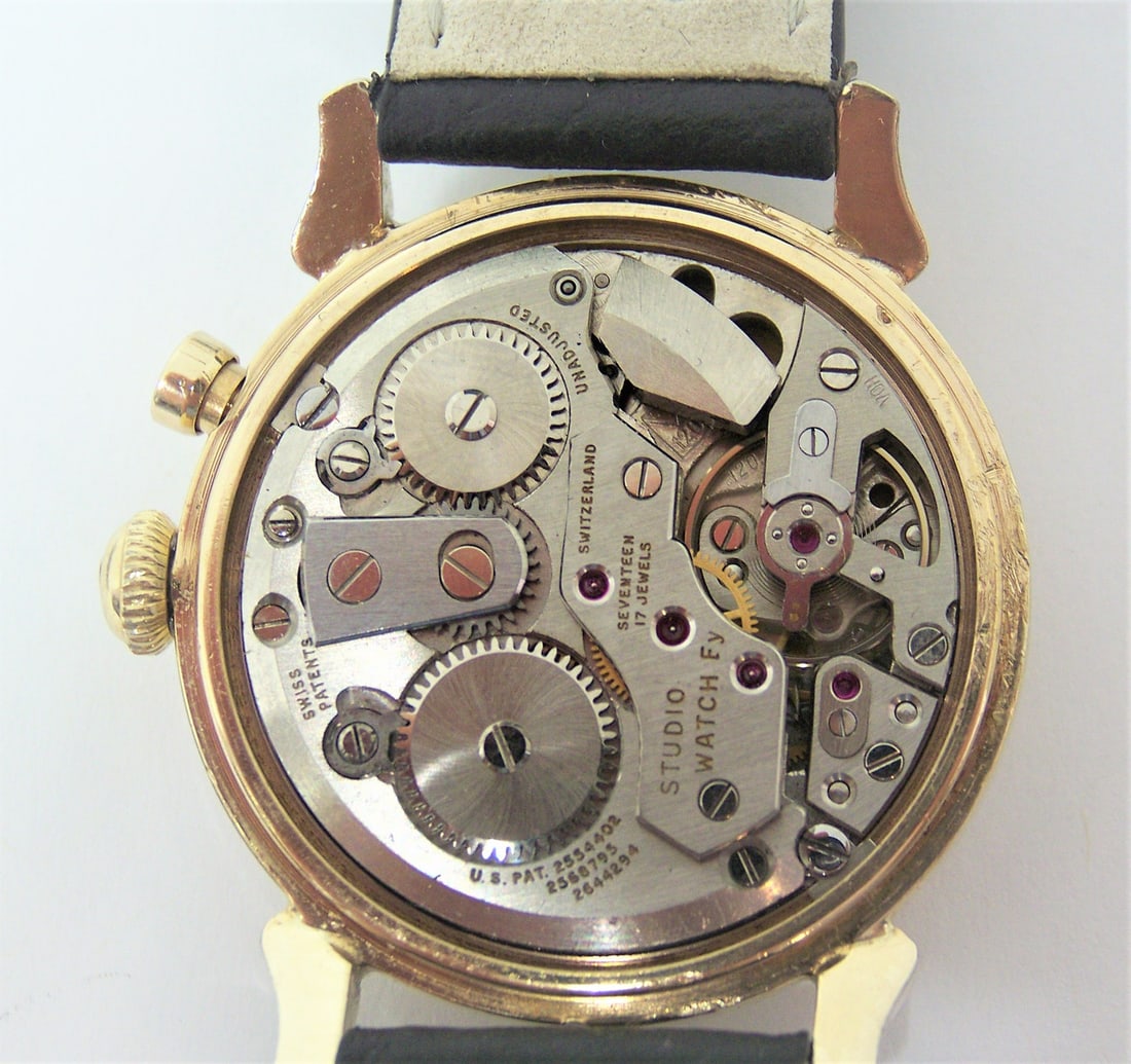 Vintage 10k GF TRADITION CRICKET ALARM Watch 1950s SERVICED ORIGINAL DIAL* EXLNT - 11