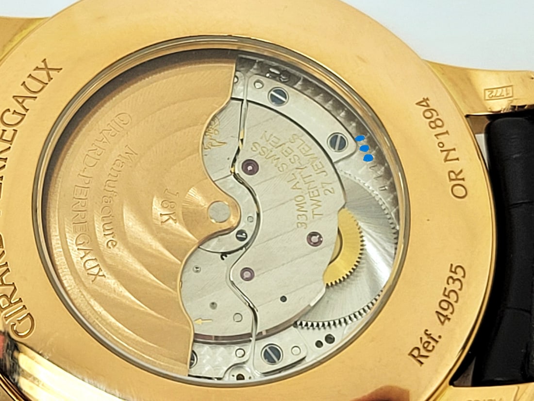 Solid 18k Rose GIRARD PERREGAUX 1966 Ref 49535 Men's Automatic Watch* EXLNT - 10