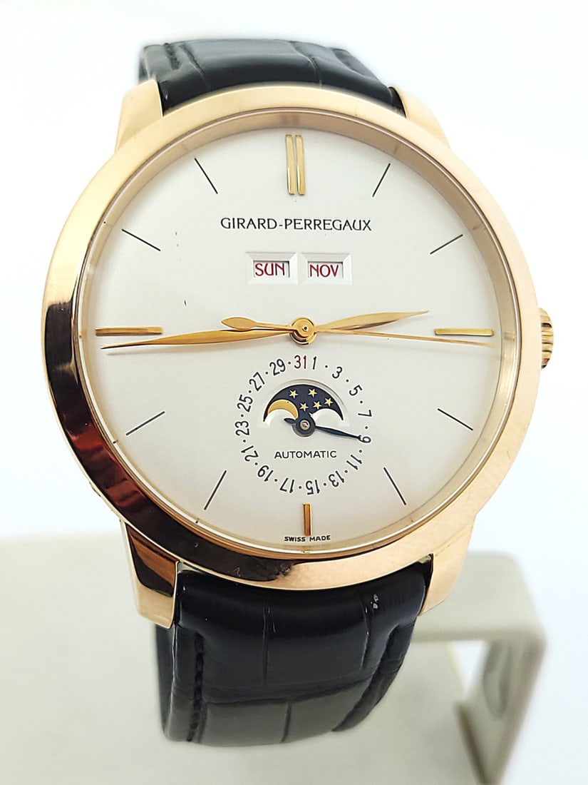 Solid 18k Rose GIRARD PERREGAUX 1966 Ref 49535 Men's Automatic Watch* EXLNT - 2