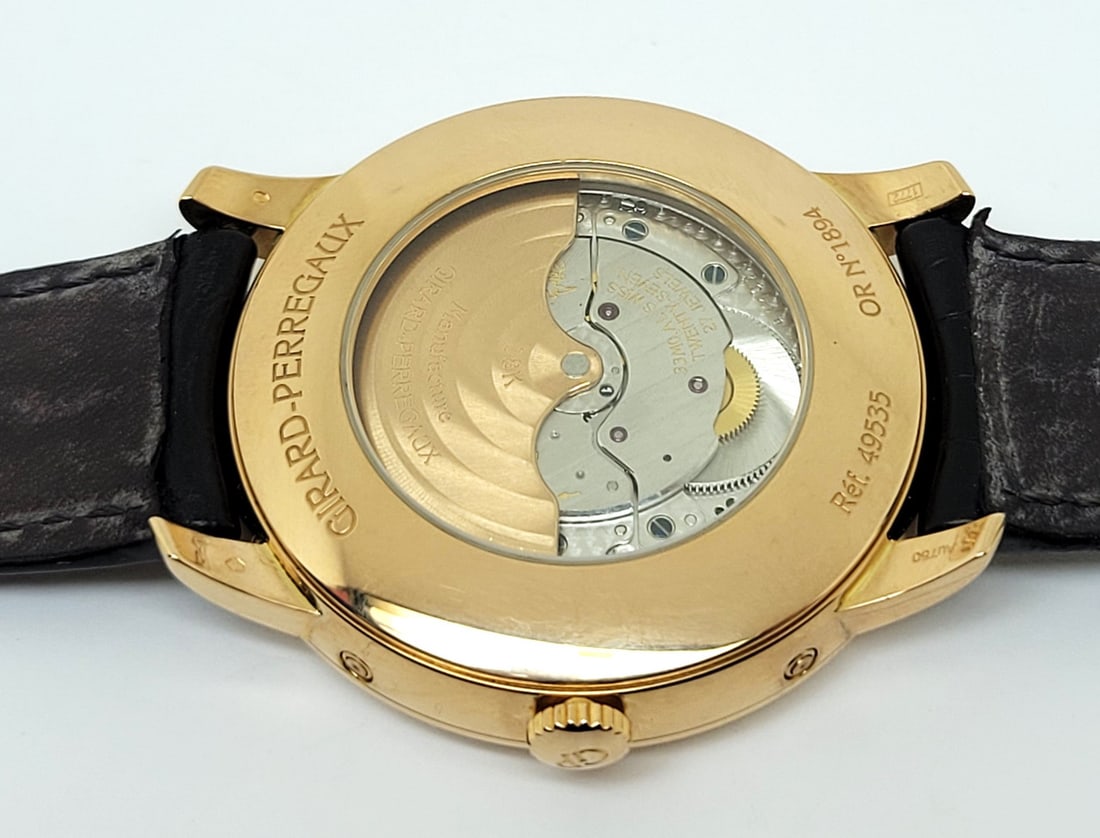 Solid 18k Rose GIRARD PERREGAUX 1966 Ref 49535 Men's Automatic Watch* EXLNT - 9