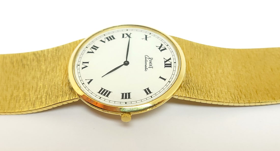Mens Solid 18k Yellow Gold PIAGET Automatic Watch Ref 12212 Cal 12PI* EXLNT - 10