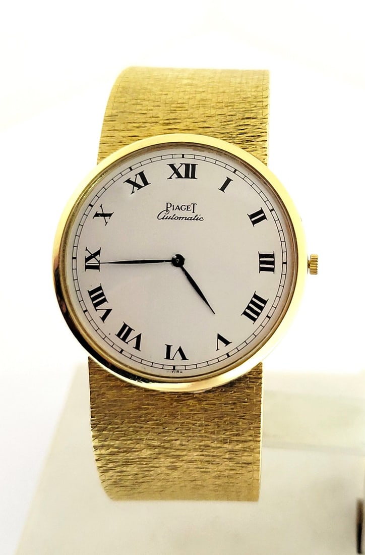 Mens Solid 18k Yellow Gold PIAGET Automatic Watch Ref 12212 Cal 12PI* EXLNT - 2