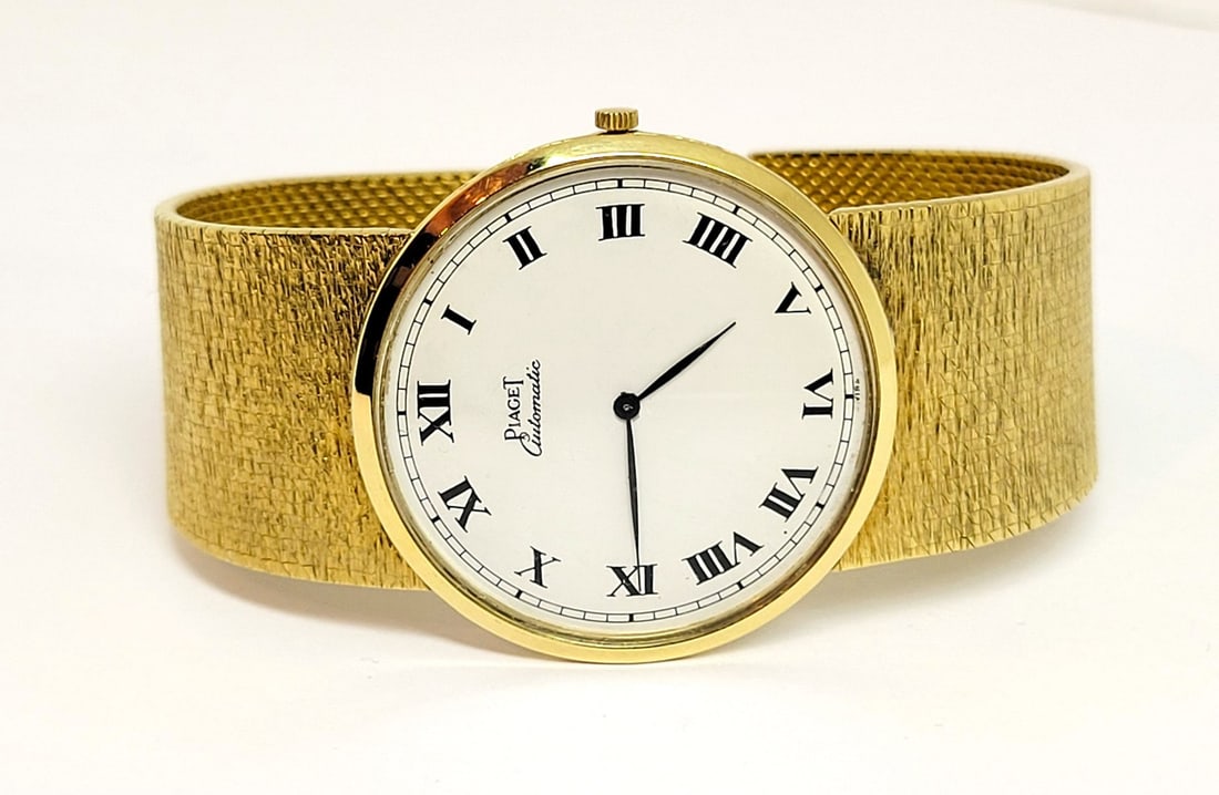 Mens Solid 18k Yellow Gold PIAGET Automatic Watch Ref 12212 Cal 12PI* EXLNT - 3