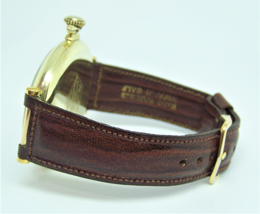 Vintage 14K HAMILTON Pocket Watch Transferred to Wrist Watch CAl 912* Serviced - 3