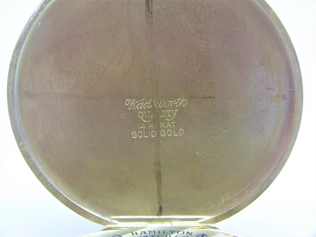 Vintage 14K HAMILTON Pocket Watch Transferred to Wrist Watch CAl 912* Serviced - 9