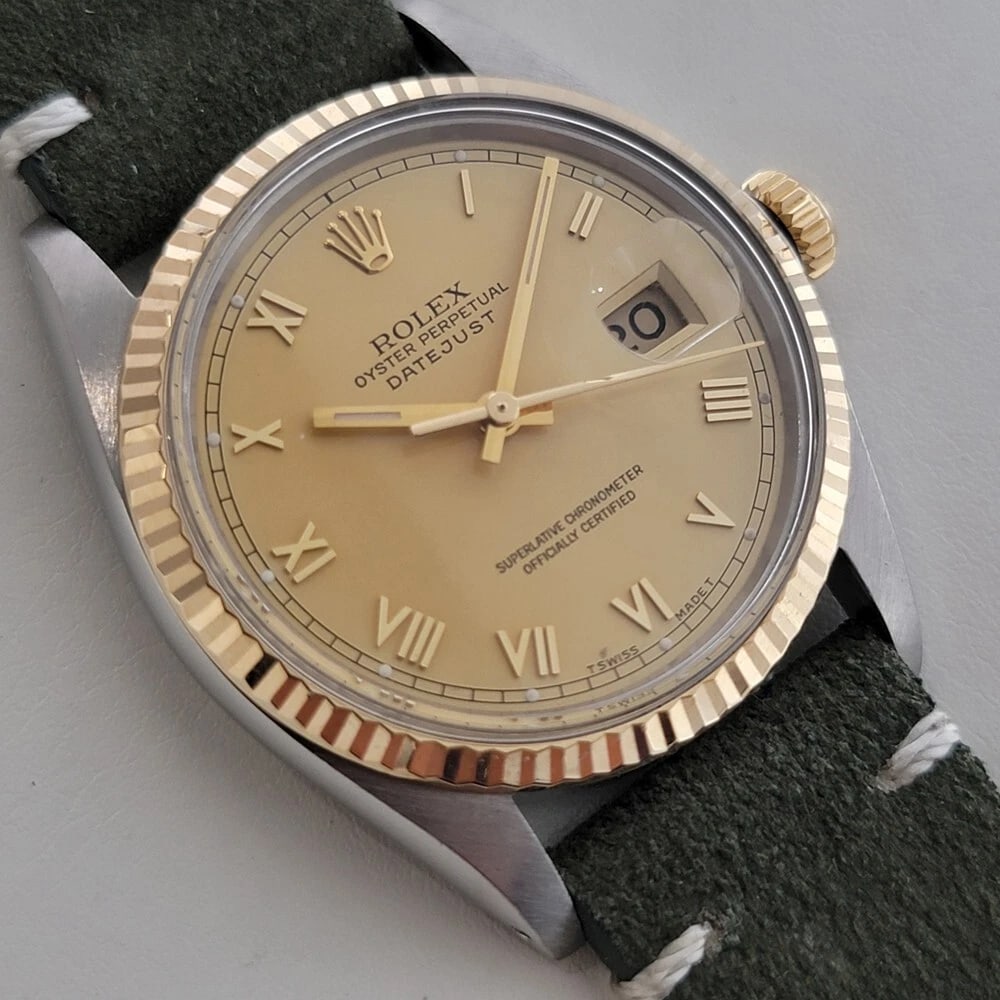 Mens Rolex Oyster Ref 16013 Datejust 36mm 18k SS Automatic 1980s Swiss RA525 - 4