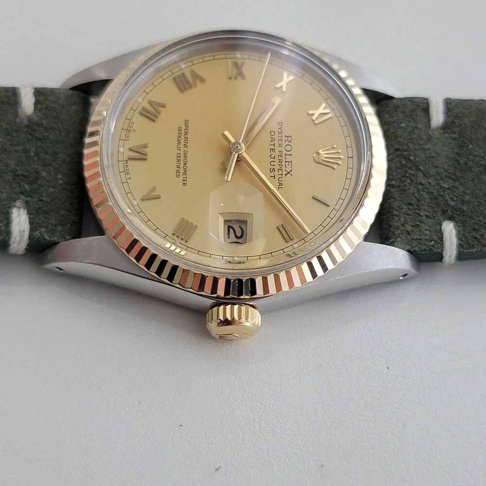 Mens Rolex Oyster Ref 16013 Datejust 36mm 18k SS Automatic 1980s Swiss RA525 - 5