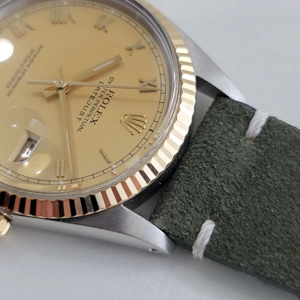 Mens Rolex Oyster Ref 16013 Datejust 36mm 18k SS Automatic 1980s Swiss RA525 - 6