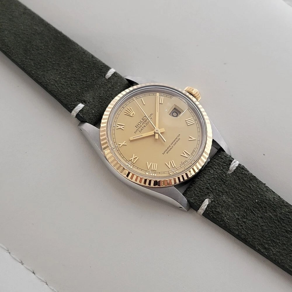 Mens Rolex Oyster Ref 16013 Datejust 36mm 18k SS Automatic 1980s Swiss RA525 - 7