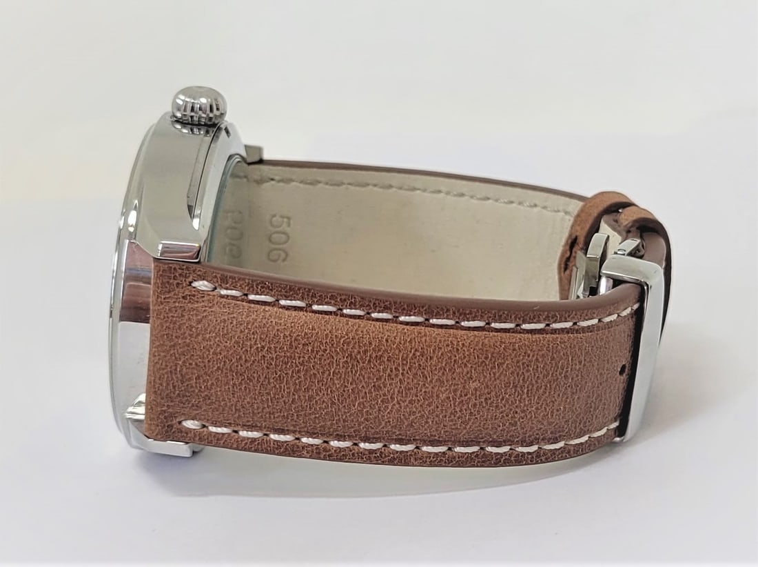 Mens S/Steel High Grade HAMILTON Winding Watch Cal 917 Re-Cased* Navy Dial - 8